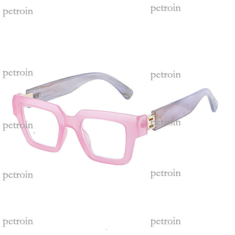 New Square Frame Fashion Anti-Blue Light Simple Elegant High-End Feel Non-Prescription Glasses with Prescription Options
