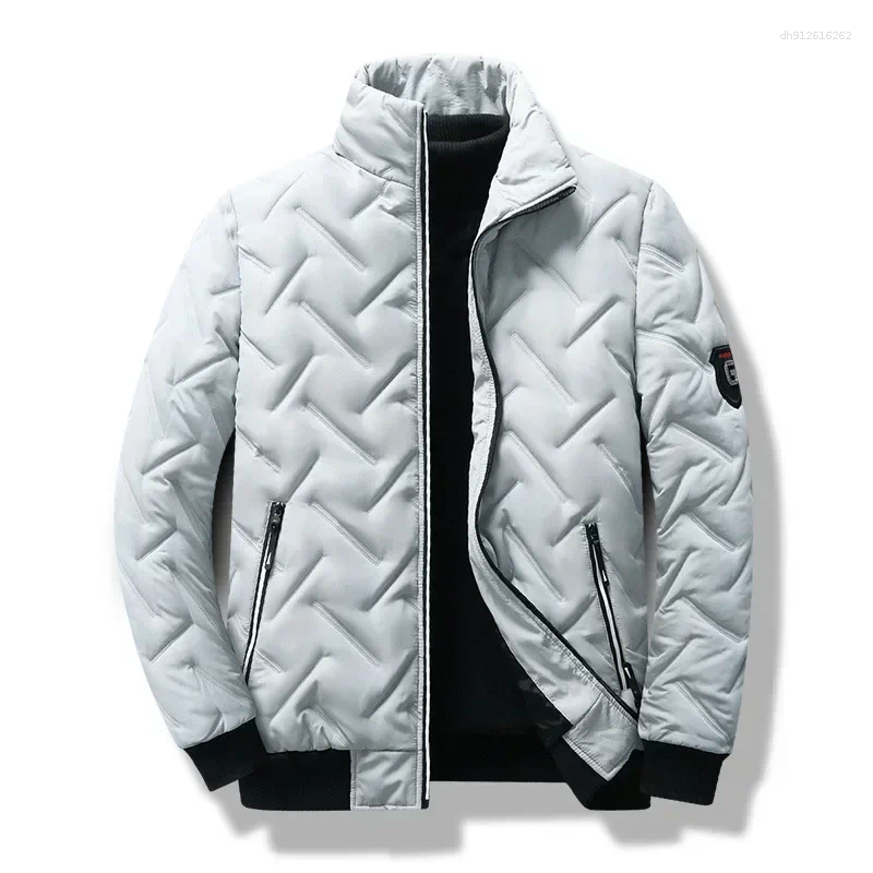 Men's Down 2025 Autumn Winter Jacket Men Cotton Padded Korean Streetwear Casual Fashion Clothing Male Warm Coats 5XL