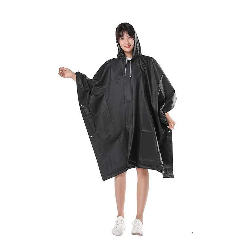 High Quality EVA Unisex Raincoat Thickened Raincoat Women Waterproof Poncho Men Black Bicycle Camping Waterproof Rainwear Suit Y250814