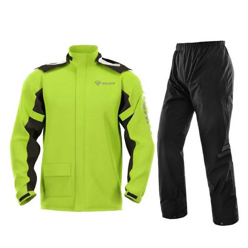 Motorcycle Raincoat Rain Pants Suit Outdoor Riding Full Body Protective Clothing with Hidden Shoe Covers Motorcycle Equipment Y250814