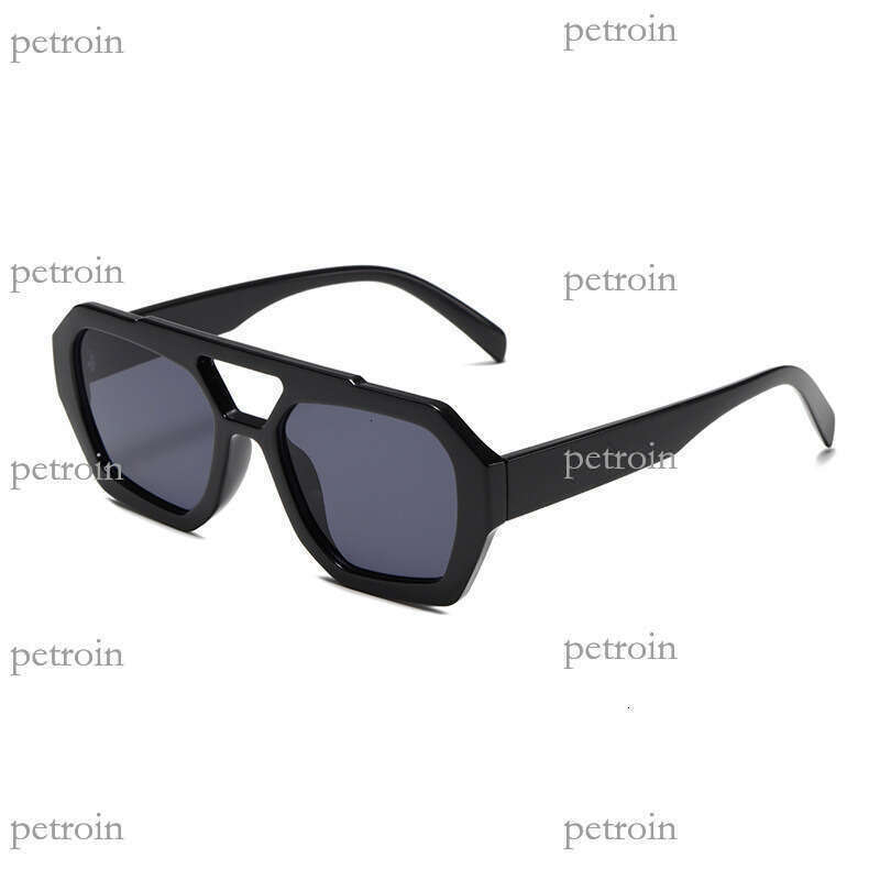 Unique Irregular Hot-Selling Double-Beam Sunglasses Fashion Square Frame Glasses for Women
