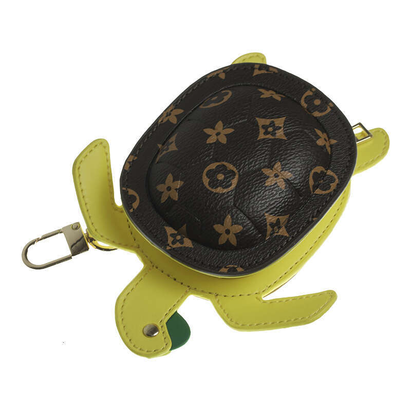 Diving Champion Same Style Turtle Detachable PU Leather Cartoon Cute Mini Keychain Pendant