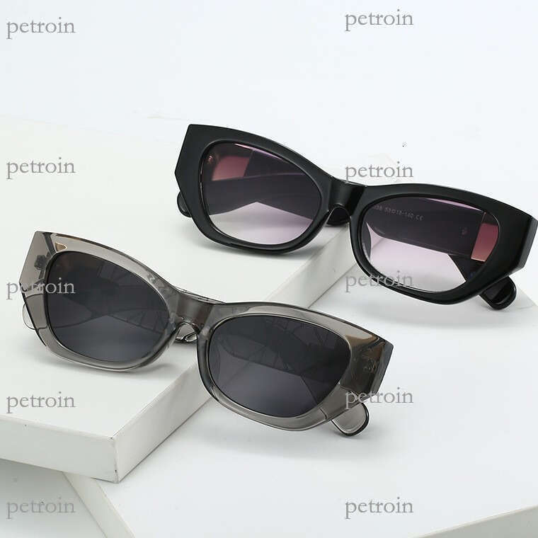 New Personality Cat Eye Frame Fashion Street Style Versatile Decorative UV Protection Sunglasses Can Be Customized with Prescription