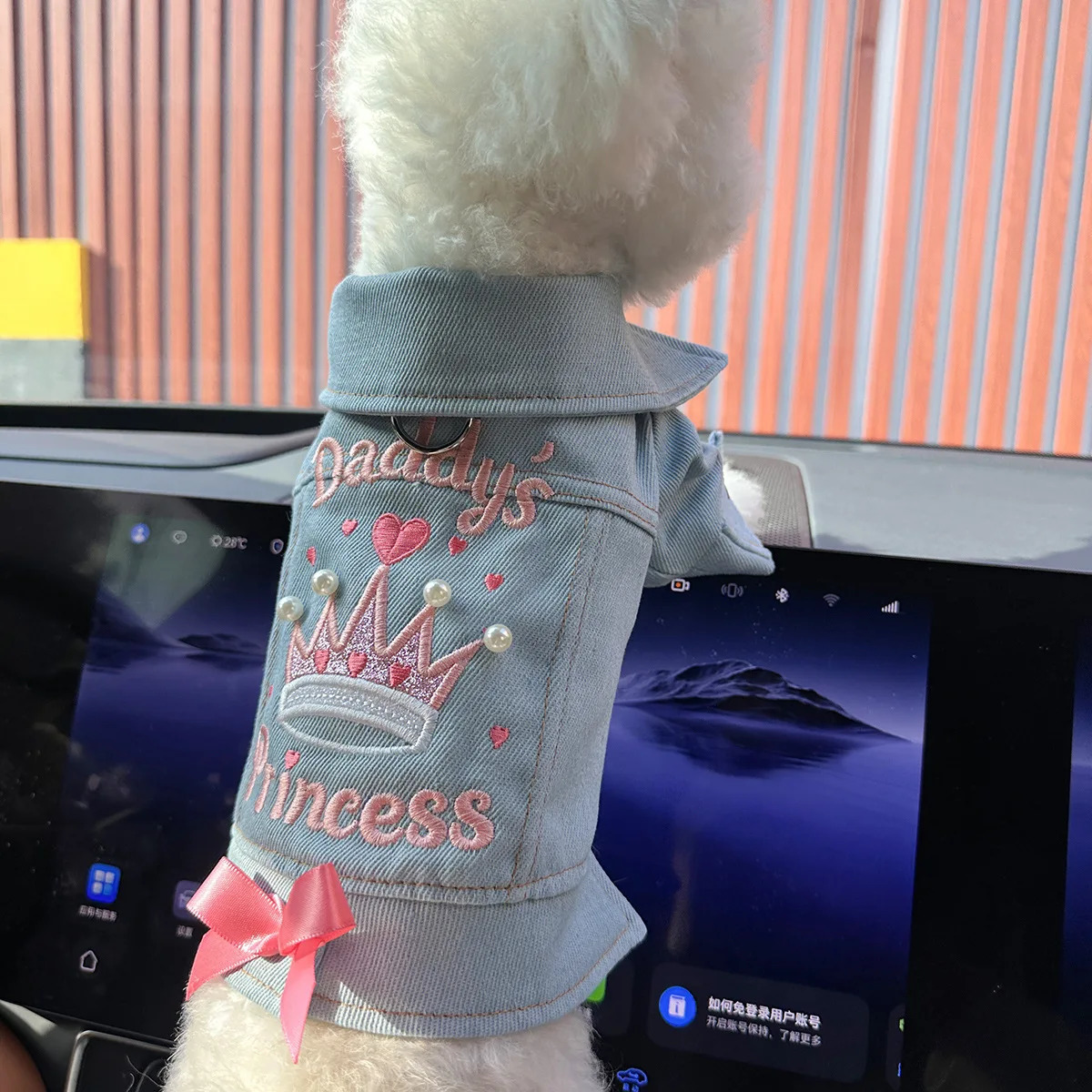 Pet Dog Cat Clothes Cute Princess Denim Jacket Puppy Kitten Adorable Fashion Outfi 250814