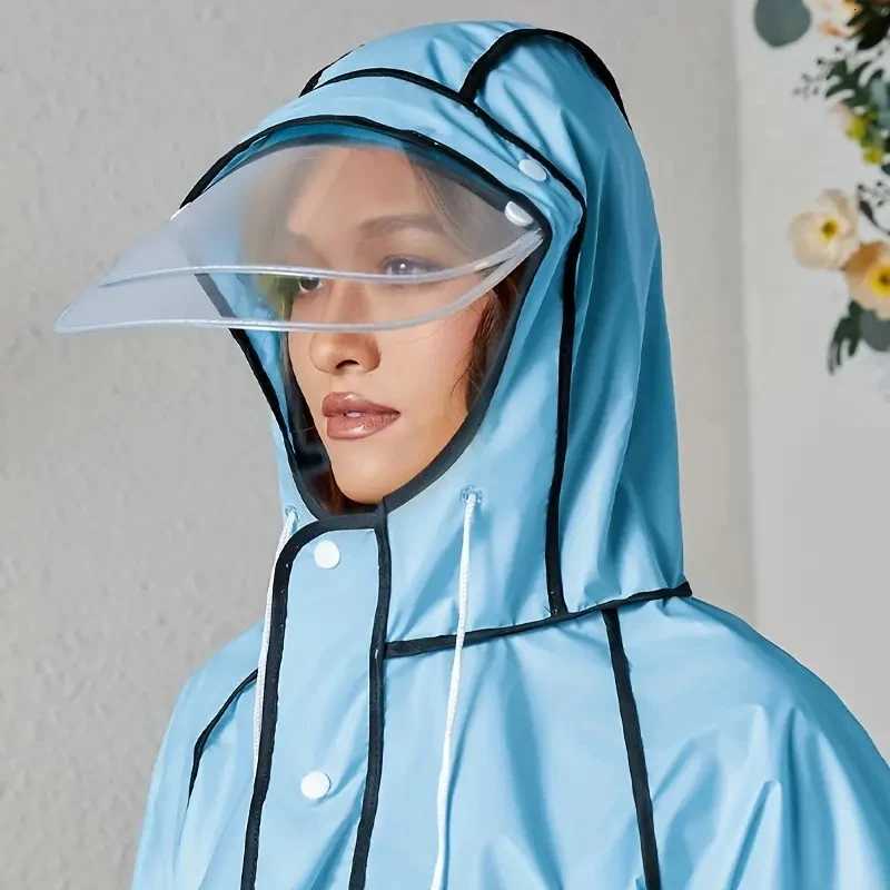 New EVA Mens And Womens Raincoats Full Length Adult Riding And Walking Rainstorm Proof Electric Bicycle Poncho Y250814