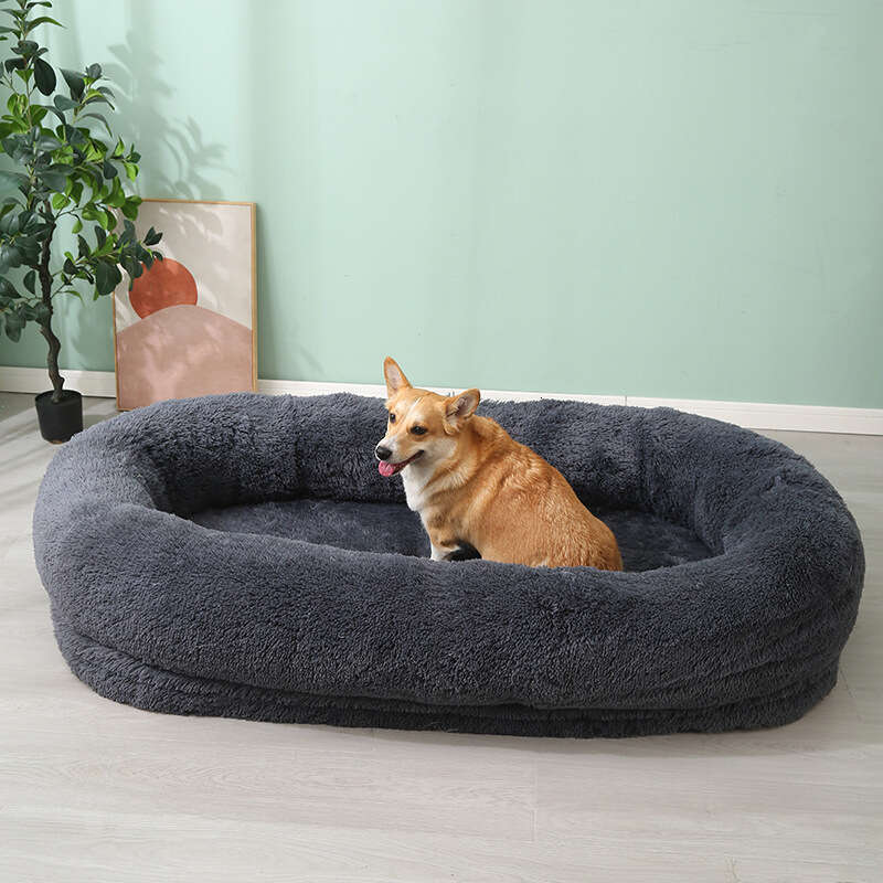 Super large plush pet bed, suitable for large breeds of dogs, super large calming dog bed, a hug shared by humans and pets