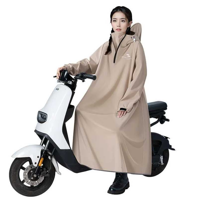 Women Raincoat Men Riding Waterproof Rain Poncho Rainstorm Prevention Impermeable Motorcycle Electric Bicycle Raincoats Y250814
