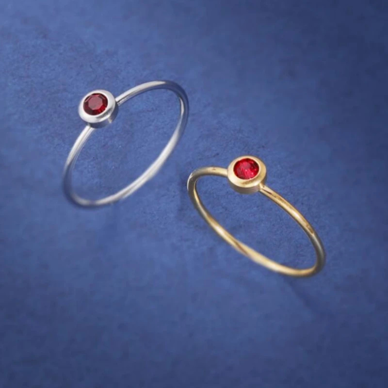 12PcsLot Birthstone rings size 5 6 7 8 9 10 Mirror Polish Stainless Steel for women Couple Fashion Jewelry Gifts 250811