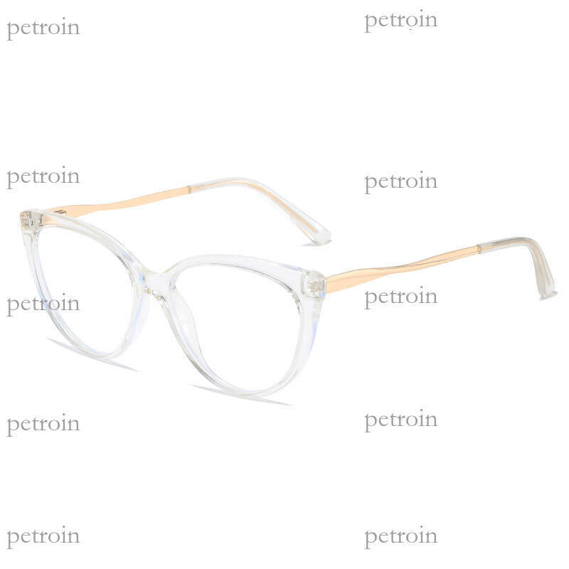 New Style Personality Triangle Cat Eye TR90 Blue Light Blocking Trendy Versatile Prescription Non-Prescription Glasses