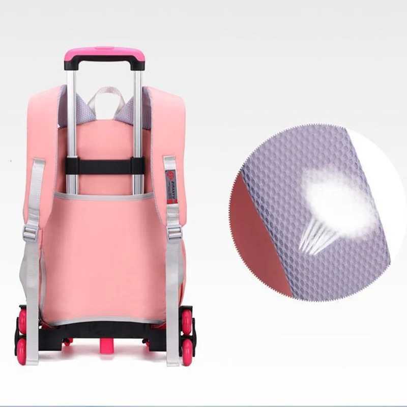 New School Bags for Girls Rolling Backpack Cartable Scolaire Fille Mochila Infantil Escolar Sac A Dos Enfant Plecak Zaino Donna X250815