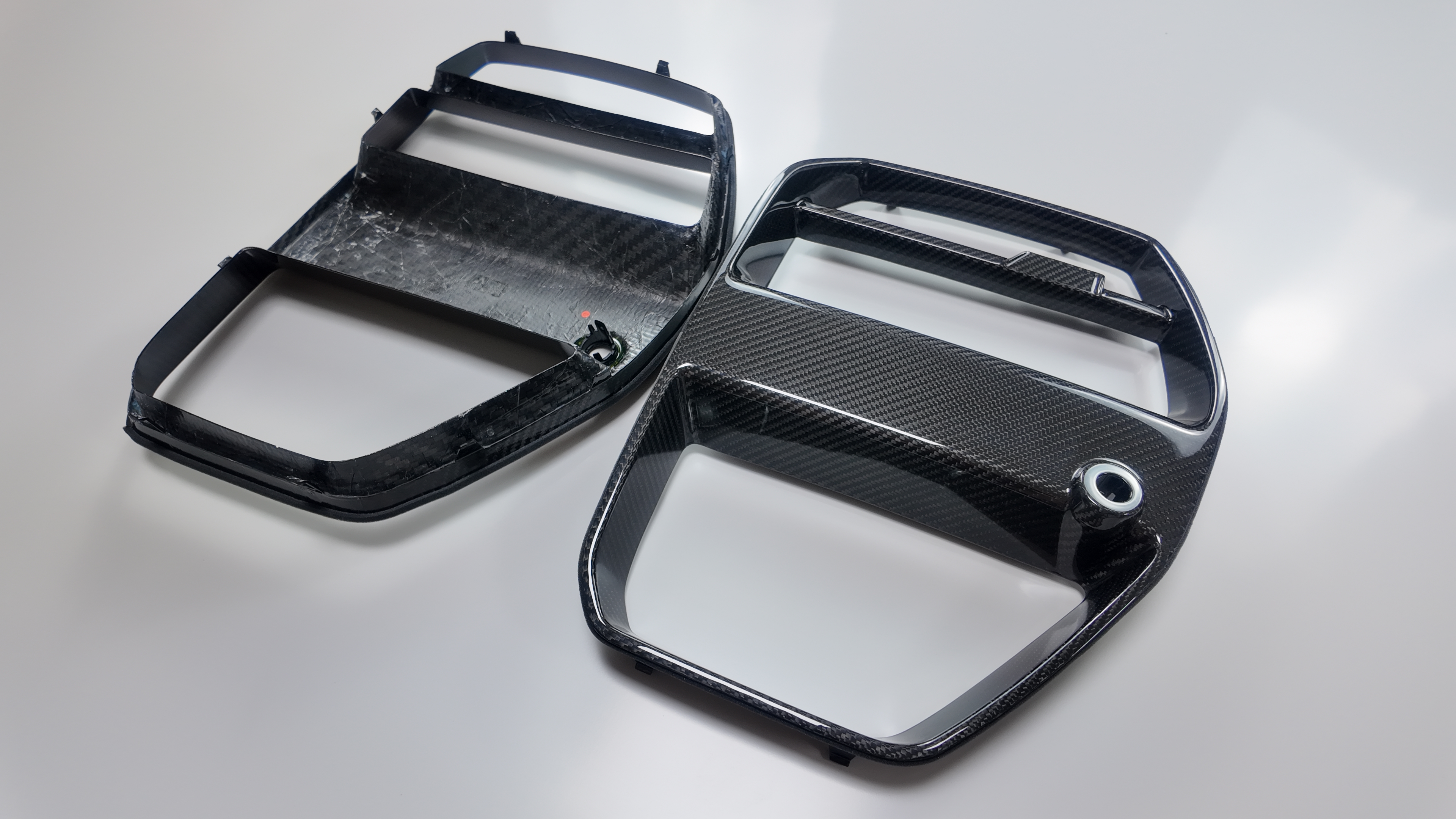 For BMW M3 M4 G80 G82 grille V Style High quality Dry Carbon Fiber Car Front Bumper Intake Grills Bumper Air Intake