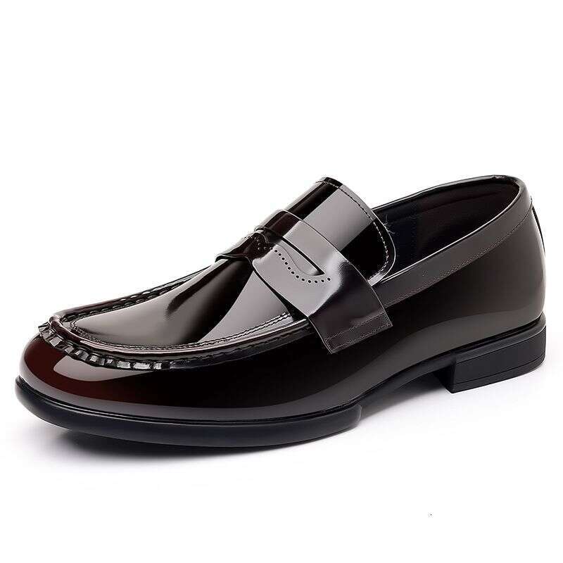 New Cowhide Loafer, Fahion Bean Hiny Urface, One Foot Men' Hoe, Formal Wear, Britih Buine Caual Leather