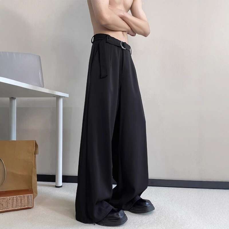 Cleanfit Scimitar Trousers Men Spring Loose High-End Casual Trendy American Style Draped Wide-Leg Pants B5