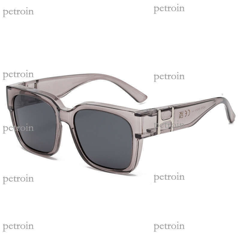 New TR90 Polarized Square Frame Sunglasses Fashion Trend Versatile UV Protection