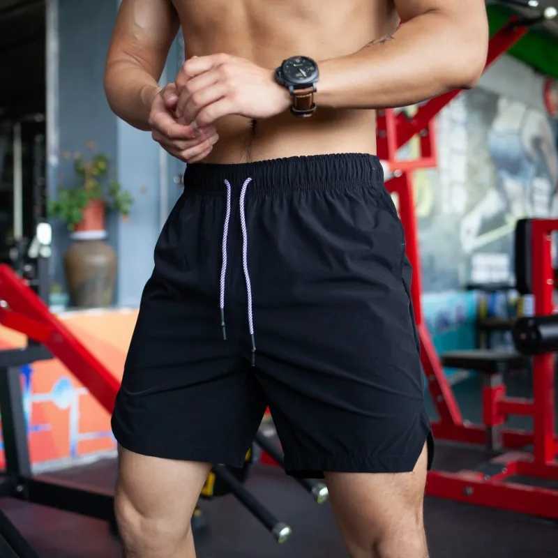 Men Hot Shorts Light Weight Thin Short Pants Running Squat Fitness Shorts Men GYM Wear Quick-drying Drawstring Shorts Y250814