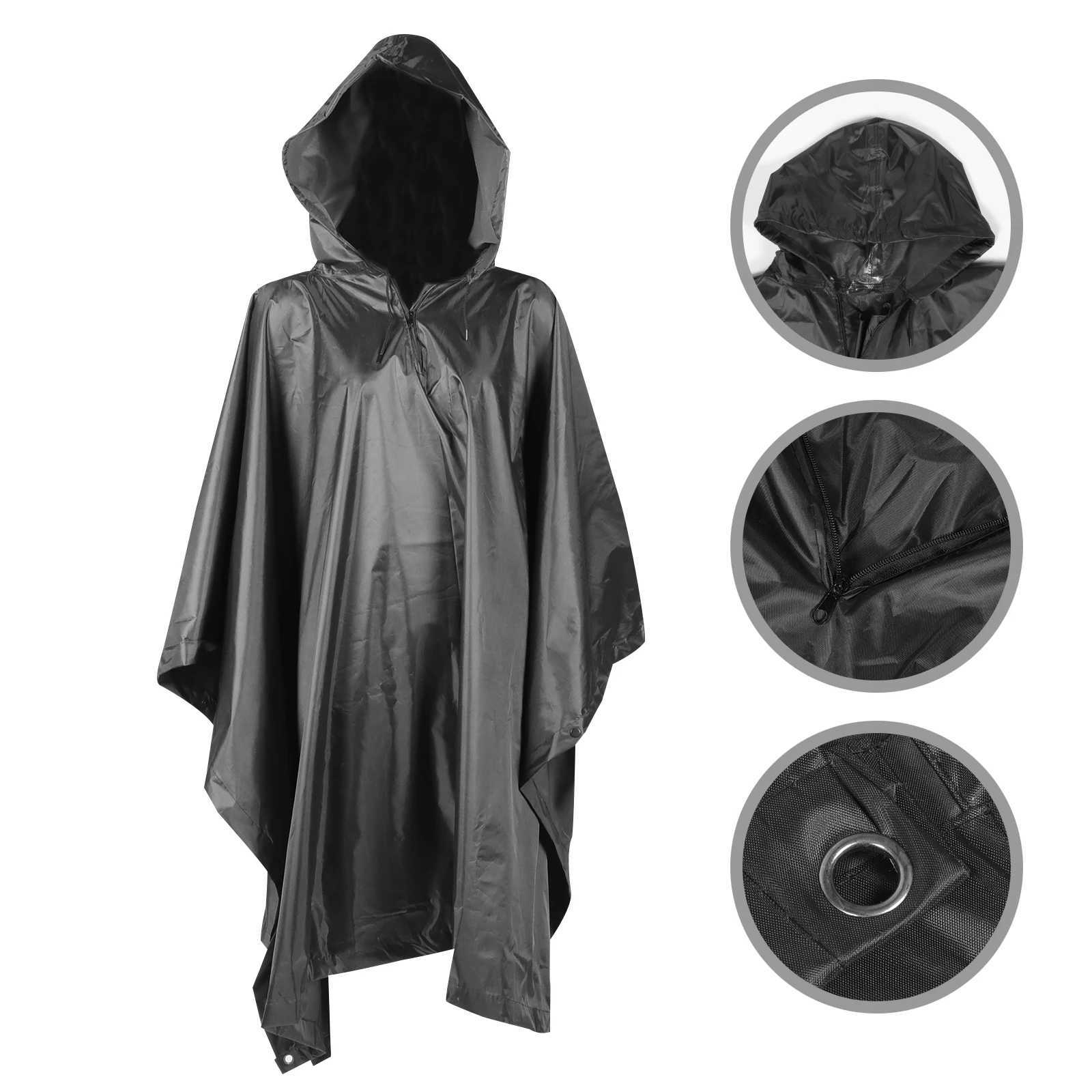 Hoodie Waterproof Raincoat for Men Women Outdoor Emergency Rainwear Durable Lightweight Camping Cycling Raincoat Rain Poncho Y250814