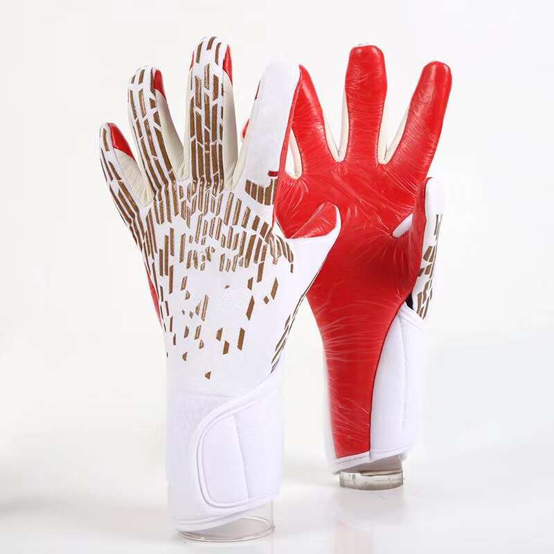 Latex Football Goalkeeper Gloves Wrist Strap Adults Anti-Slip High Quality Soccer Strong Grip Match Training Goalie New in 2025