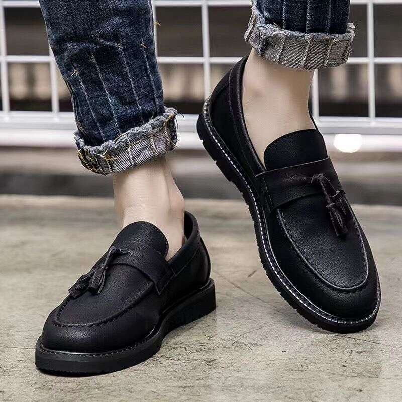 Autumn New Men's British Bean Lazy Man Kicks Off Casual Driving Trendy Breathable Lefu Shoes