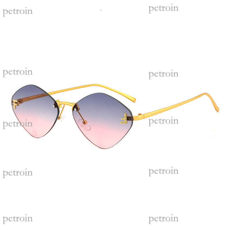 24 New Style Personality Small Frame Glasses Diamond-Shaped Fashion Unisex Photography Sunglasses Street Trend
