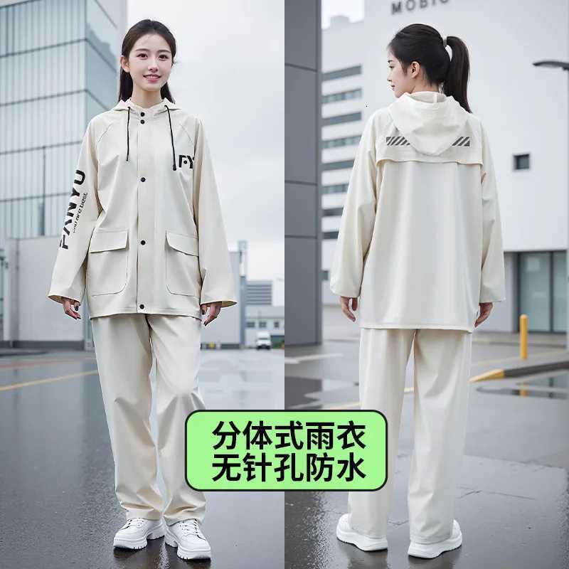 Outdoor Cycling Raincoat Rain Pants Men and Womens Suits Motorcycles Adults Wear Split Riders Fishing Special Rain s New Y250814