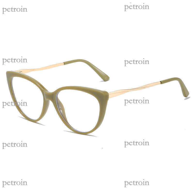 New Style Personality Triangle Cat Eye TR90 Blue Light Blocking Trendy Versatile Prescription Non-Prescription Glasses