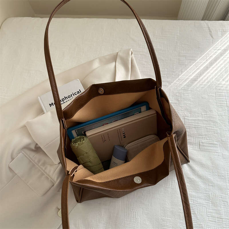 Tote Maillard Large Capacity for Women 2025 Autumn Winter Designer Bags New Trendy Soft Leather Commuter Fashion Single Luxury Shoulder Bag