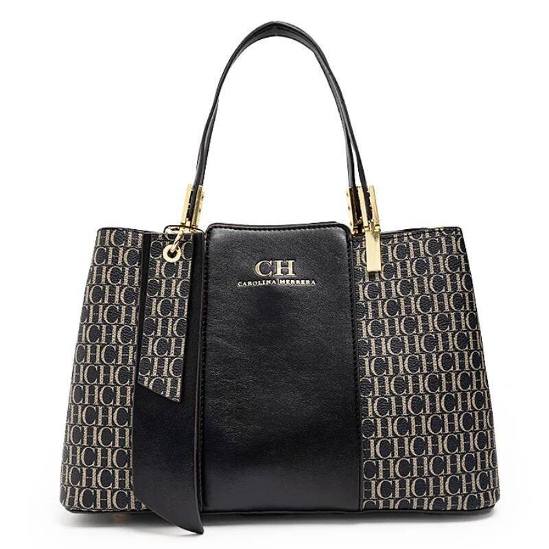 CH Large Capacity Brand Women's Bag Letters Temperament Fashion Design Sense Versatile Shopping Elegant Crossbody