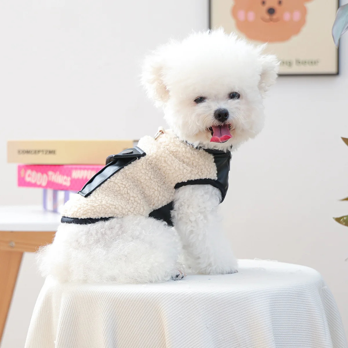 PU Pocket Chihuahua Winter Clothes For Small Breeds Dog Warm Autumn Harness Vest Coat Jacket Pet Cat Cute Male Outfit Pugs 250814