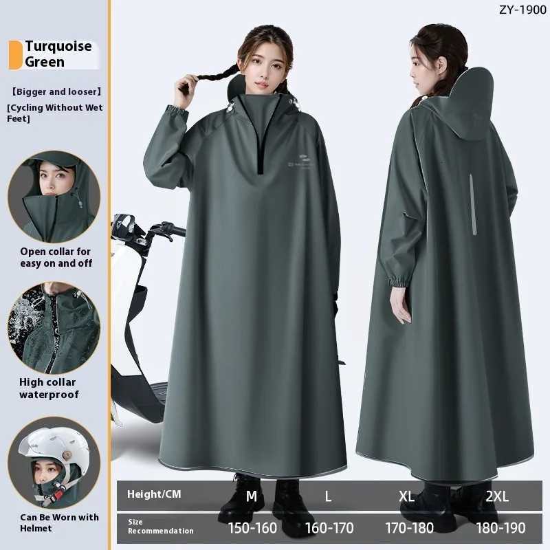 Women Raincoat Men Riding Waterproof Rain Poncho Rainstorm Prevention Impermeable Motorcycle Electric Bicycle Raincoats Y250814