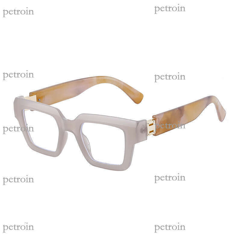 New Square Frame Fashion Anti-Blue Light Simple Elegant High-End Feel Non-Prescription Glasses with Prescription Options