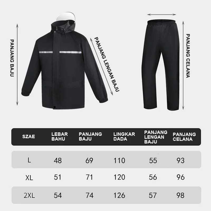 Raincoat and Rainpants Suit Full Body Rainstorm Prevention Electric Bicycle Motorcycle Takeaway Riding Reflective Split Raincoat Y250814