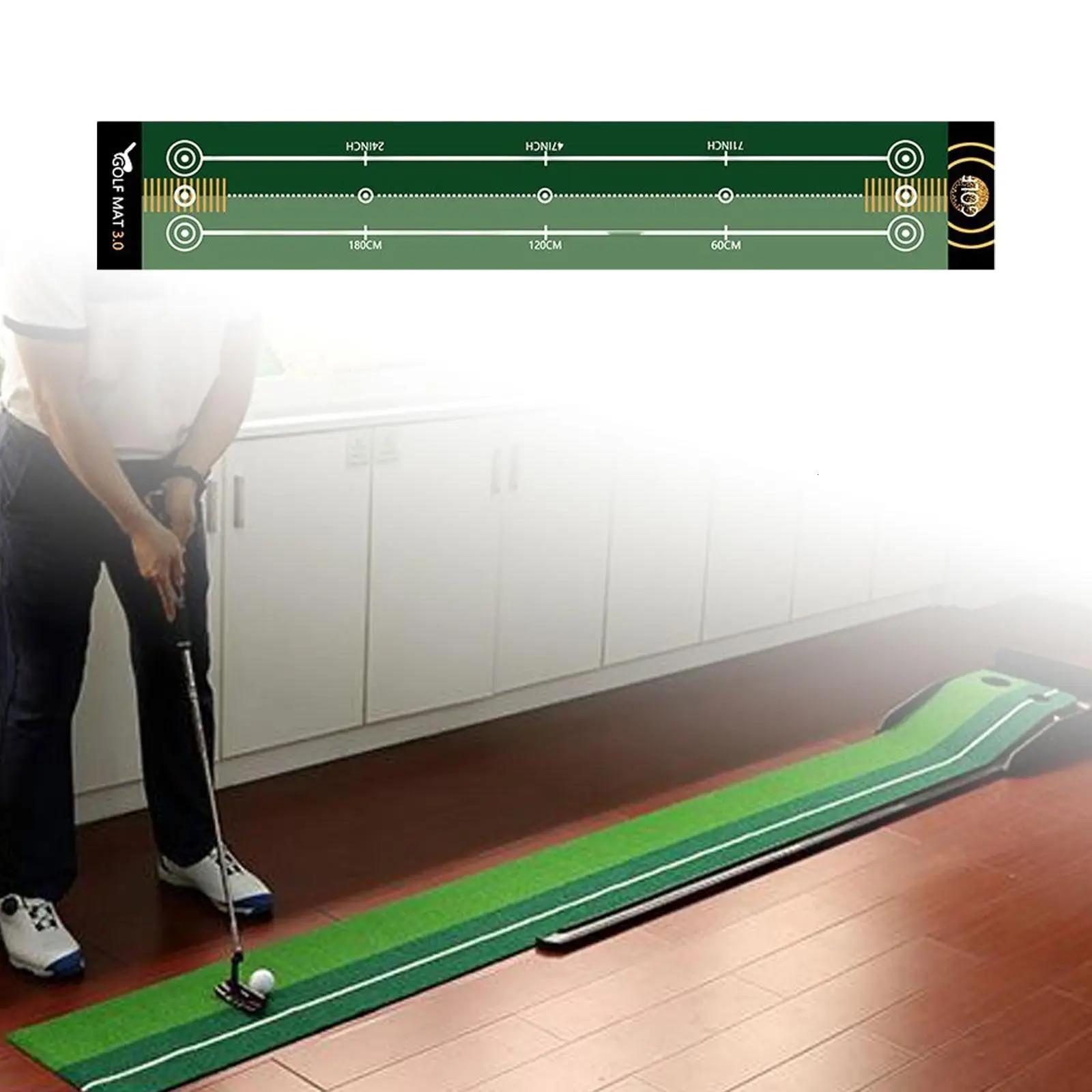 Golf Putting Mat Practical Golf Practice Mat for Park Office Indoor Outdoor 250814