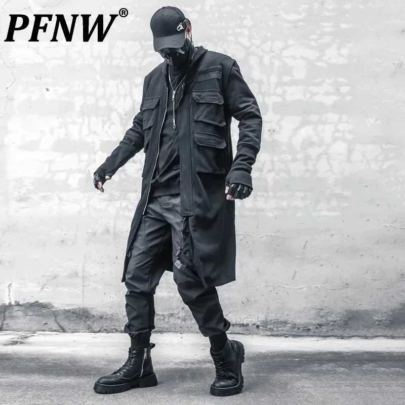 PFNW Mens Darkwear Functional Heavy Industry Cloak Multiple Pockets Tactical Jacket Spring And Autumn New Fit Handsome 2Z5342 W250815