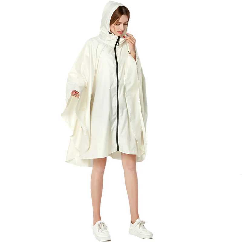 New Fashion Big Size Women Raincoat Thin Poncho Ladies Waterproof Clock Rain Adults Rain Coat Windproof Rain Wear Y250814