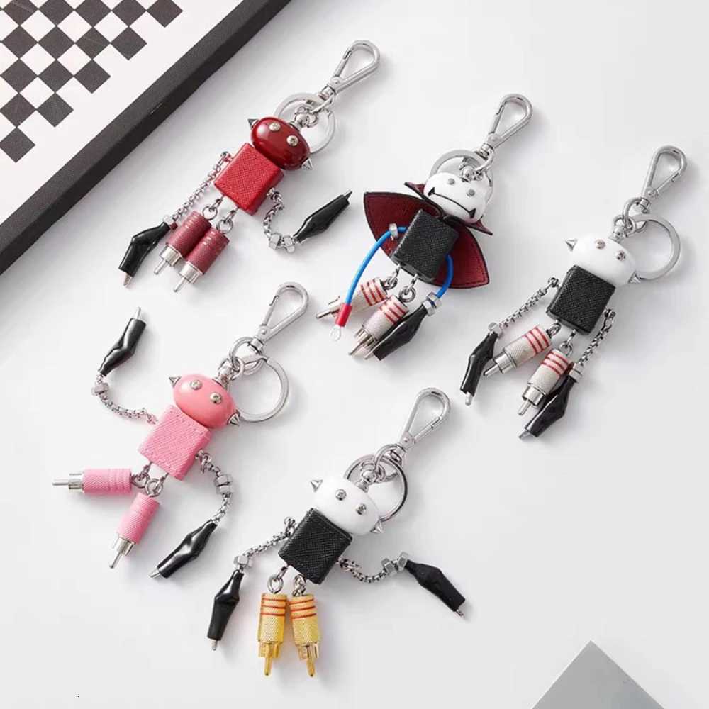 Robot Charm For Punk Bag Metal Pendant Design Sense Cool Not Easy To Fade Keychain Luxury Design Bag Accessories Y250815