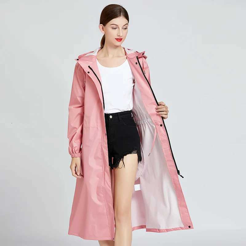 Raincoat Waterproof Mid Length Adult Full Body Weatherproof Fashion Outdoor Hiking Men And Women Windbreaker Raincoat Br Y250814