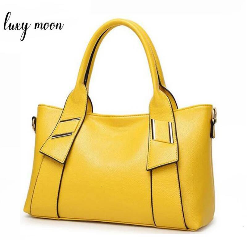 Yellow Handbag Women PU Leather Blue Hand Bag Black Famous Brand Women Messenger Bag Designer Bolsa Feminina W805