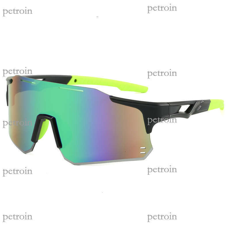 New Outdoor Bicycle Integrated Colorful Large Frame Glasses Men and Women Riding Windproof Eye Protection Sports Sunglasses