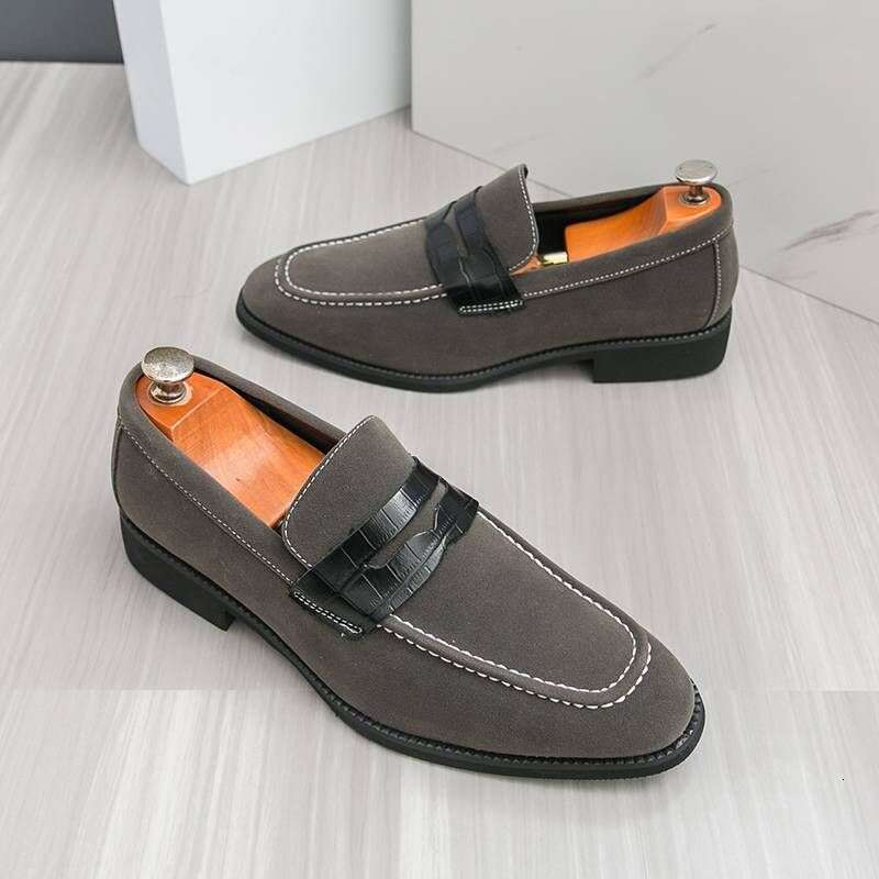 Fashion Men's Casual Leather Shoes Men Classic British Style Penny Loafers Moccasins Mens Party Wedding Outdoor Driving Flats