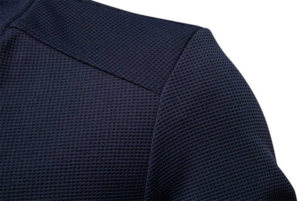 Windbreaker 2025 New Men's Stand Collar Jacket Solid Color Slim Fit Coat Casual Fashion Male Outerwea EUR size: S-2XL