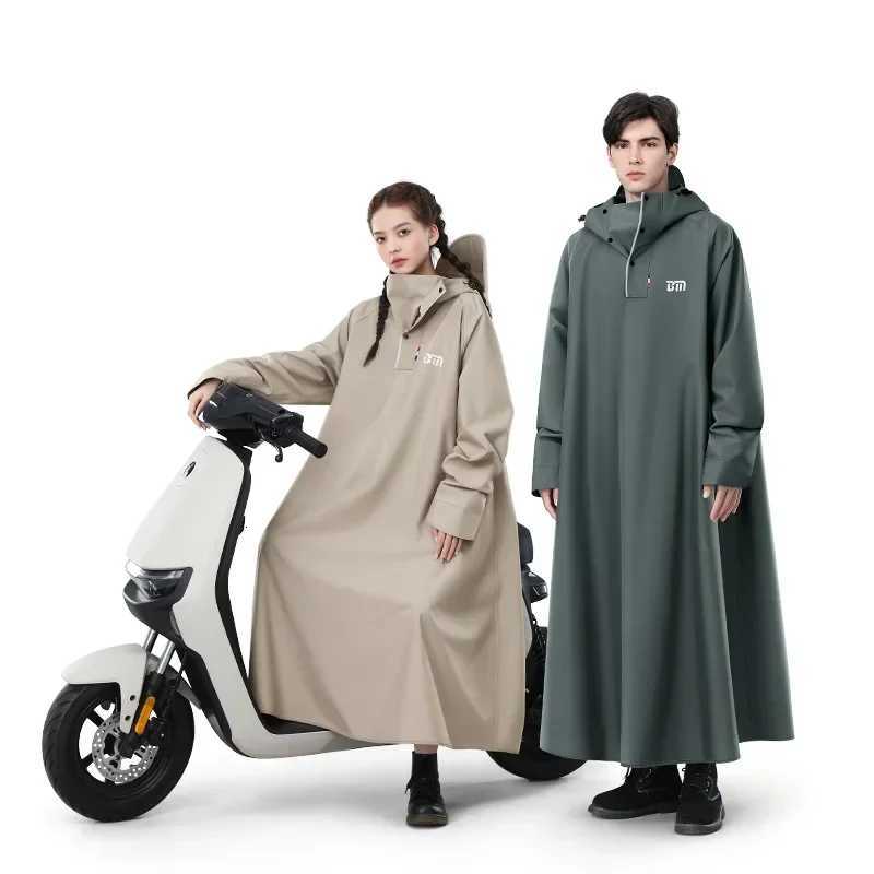 Raincoat plus-Sized Thicken and Lengthen Adult Motorcycle Poncho Explosion-Proof Rain Gear Y250814