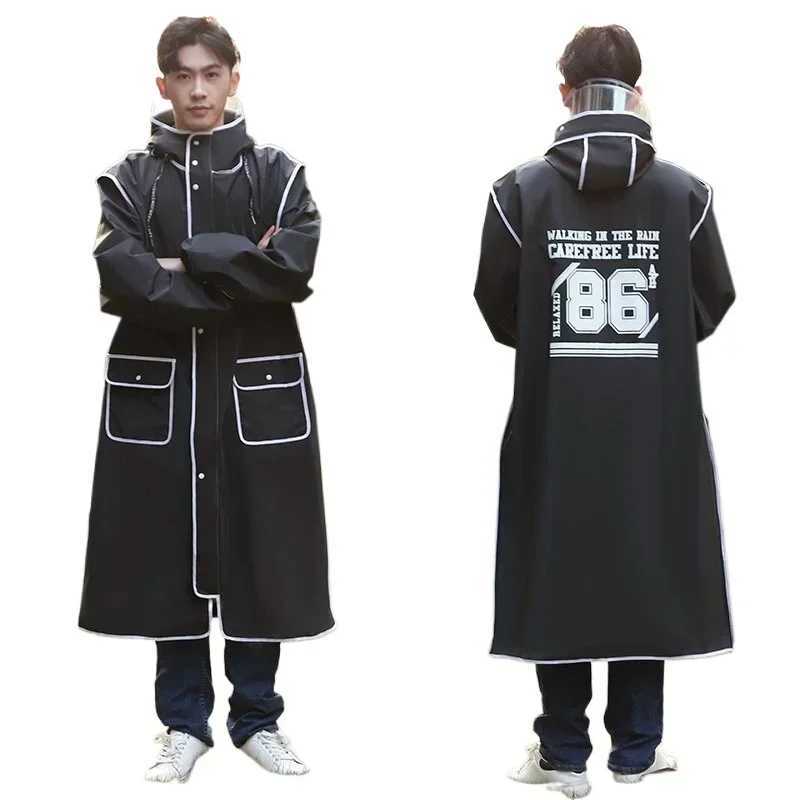 EVA Unisex Adult Raincoat Thickened Raincoat BicycLE ELEctric VehicLE Poncho Explosion-PROof Rain Gear Rain Y250814