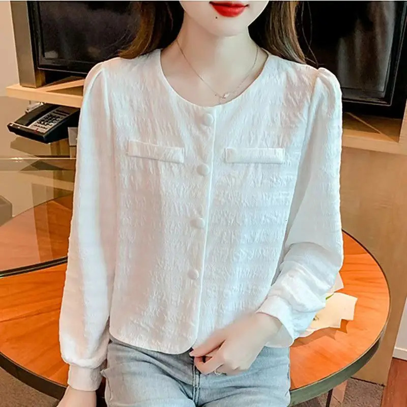 Elegant Chic Long Sleeve Short Jacket for Women SpringAutumn Fashion 250814