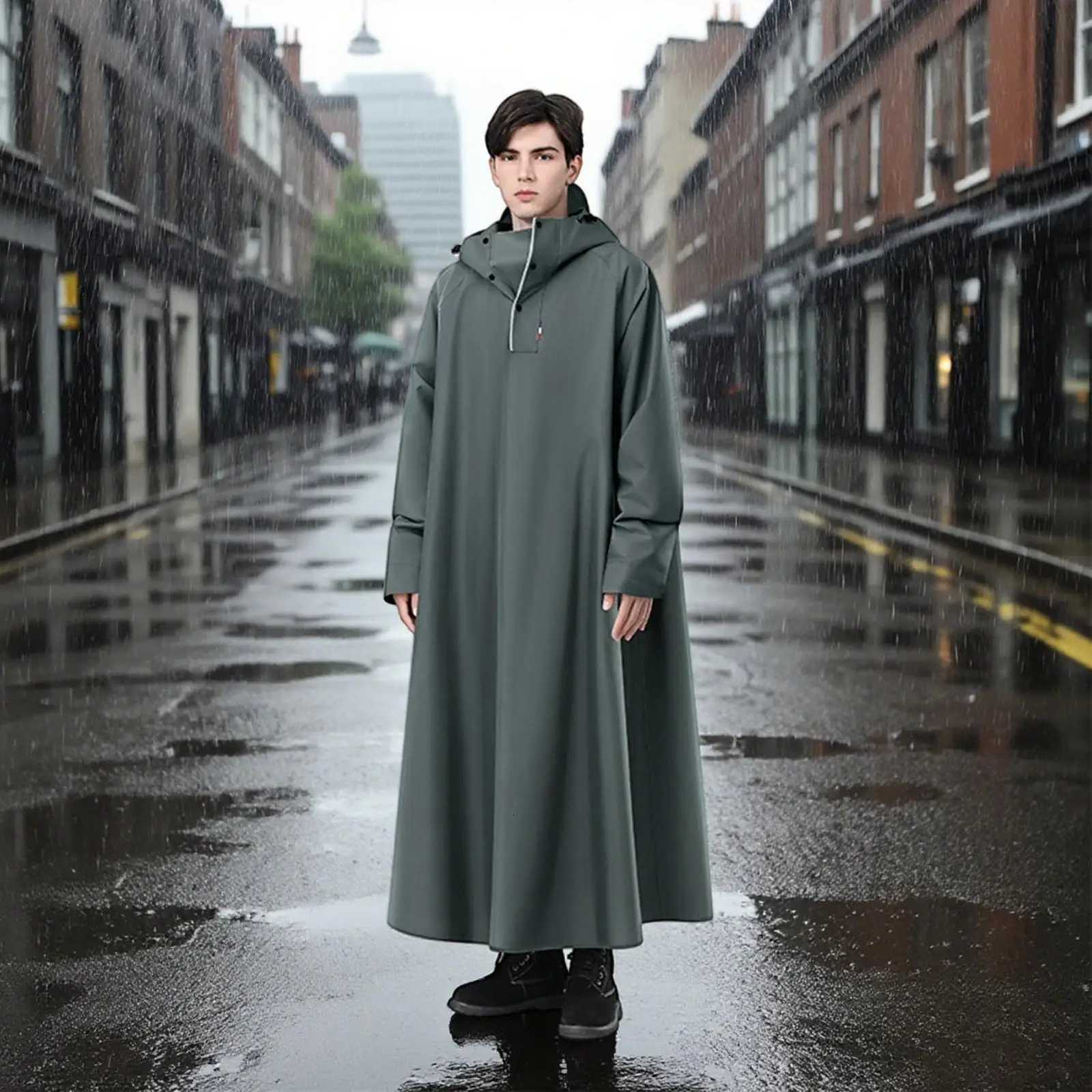 Rain Poncho Motorcycle Riding Raincoat Breathable Long Rain Poncho For Scooter Hunting Hiking Camping Cycling Mountain Outdoor Y250814