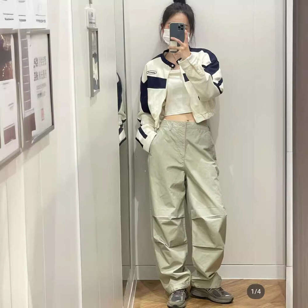 Designer Style U Series No Label Alternative Parachute Cuffed Paratrooper Oversized Casual Long Pants Unisex B5