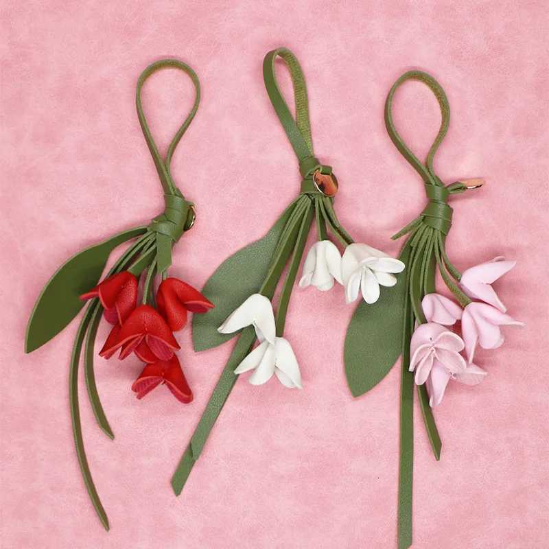 Top Layer Cowhide Osmanthus Flower Pendant Artificial Flower Pendant Stereo Pendant Flower Accessories Hanging Decorations New Y250815