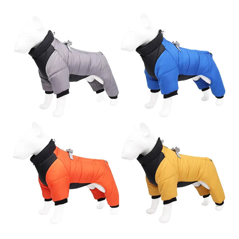 Winter Dog Four Legged Cotton Coat Warm Windproof Reflective Waterproof Thickened Autumn and Clothes 250814