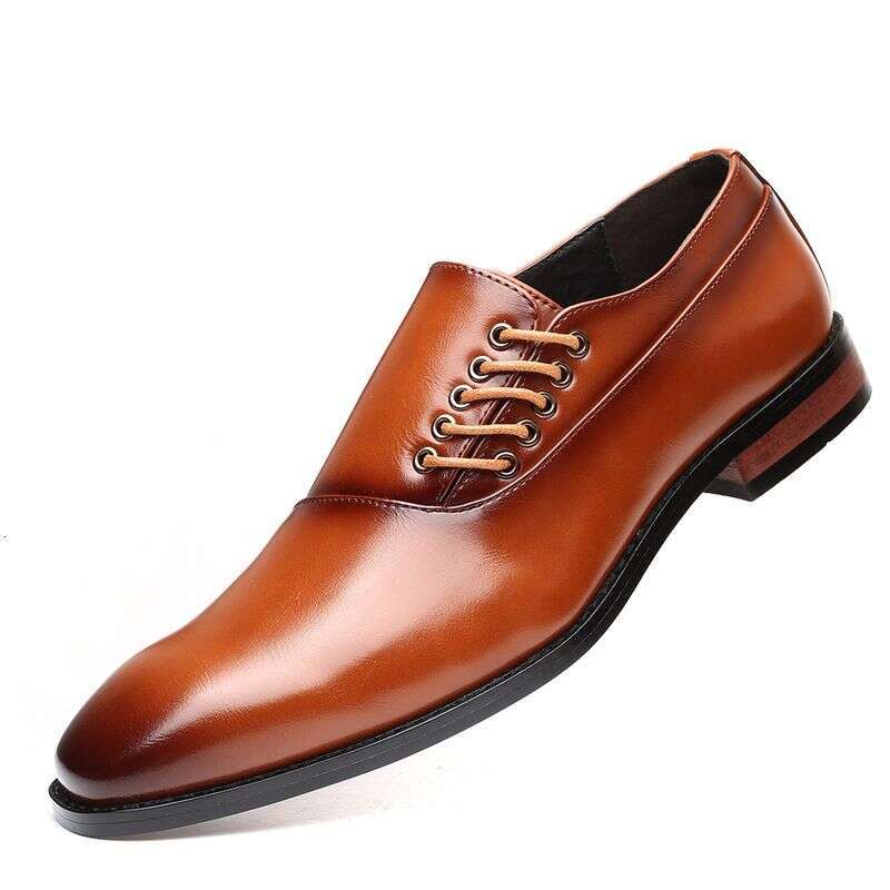 2025 British Style Fashion Trend Single Business Formal Leather Large Size 47 48 Men's Shoes