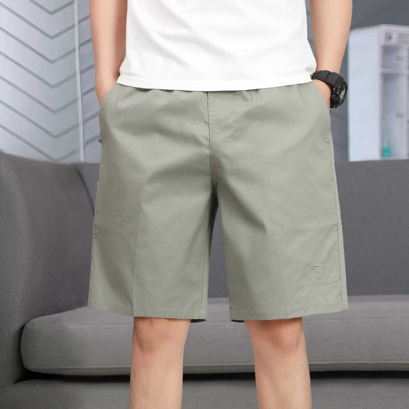 New shorts mens summer thin section casual quick dry five-minute pants loose large size sports pants Y250814