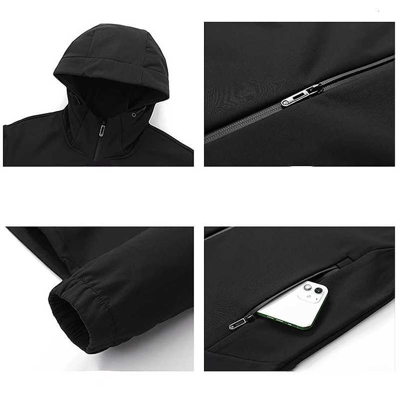 umergxfleece soft shell jackets men waterproof windproof warm windbreaker outdoor hiking camping climbing skiing rain coat W250815